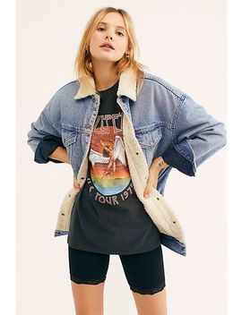 baggy sherpa trucker jacket levis