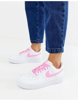 Save Money When Shopping For Nike Air Force 1 Sneaker In Weiss Und Rosa Join Shoptagr For Free