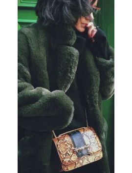 green teddy coat zara