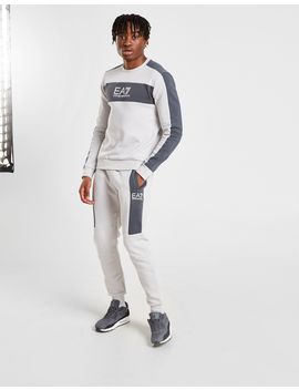 emporio armani ea7 side panel fleece joggers