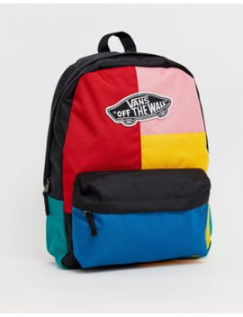 vans calico patchwork backpack