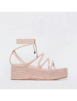 karla rainbow snake clear lace up diamante heels